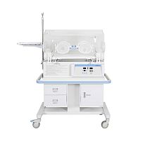 Infant incubator on casters Infantia NB1with 4 operating windows