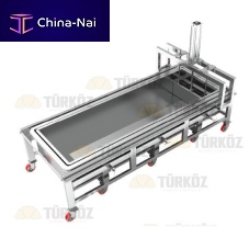 Mechanical cheese portioning machine