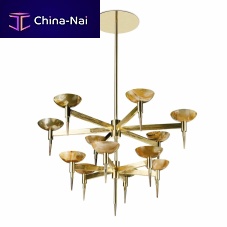 Traditional chandelier LUCREZIAbrasscommercialcandelabra