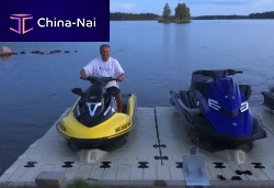 Jet-ski drive-on dock Jetport Maxfor jet-skisrotation-molded