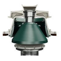 Cone crusher stationaryfor mineral material