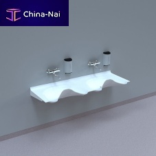 2-station surgical sink OV1720GW-00Corian®