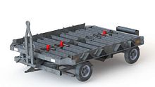 Container dolly CD-01for ULDLD3LD2