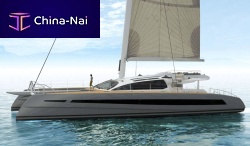 Catamaran sailing yacht BLUE COAST 82cruisingracing4-cabin