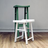 Contemporary stool IBIZAsteelsteel basewith footrest