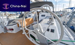 Sailboat steering wheel pedestal Satelly