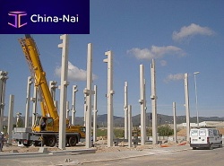 Reinforced concrete prefabricated pillar with control panel
