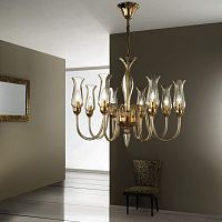 Traditional chandelier 2612glasschromed metalcommercial