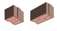 Lightweight concrete block Bisomarkfor crosswallswith integrated insulation