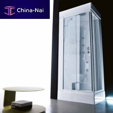 Corner hydromassage cabin ACQUAZZURRA 72glasstempered