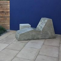 Contemporary sun lounger TAKE A NAPconcreteindoor