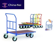 Transport cart R 300 seriesplatformwith swivel casterssolid deck