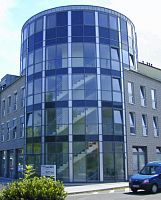 Aluminum profile AT 500 Ffor curtain wallfor mullions and transoms