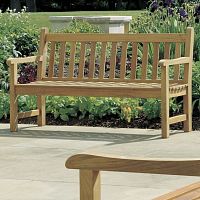 Traditional garden bench Felsted teakwith backrestwith armrests
