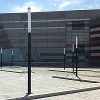 Contemporary light column Altimistainless steelLEDoutdoor