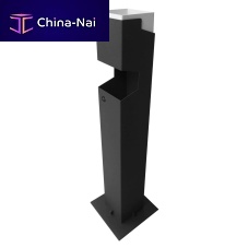 Pedestal ashtray aluminumfor outdoor usefor public space