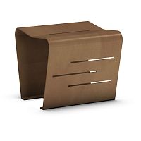 Contemporary stool MACsteelsheet metal basesled base