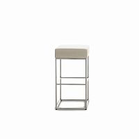 Contemporary bar stool DS-218/55leatherfabricmetal base