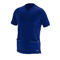 Unisex scrub top disposableblue