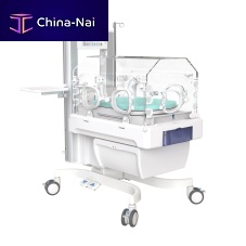 Neonatal incubator on casters YP-2800Bheight-adjustablewith monitorwith storage compartment
