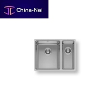 Double kitchen sink ASTRIS 1 1/2Bwithout drainboardstainless steelundermount