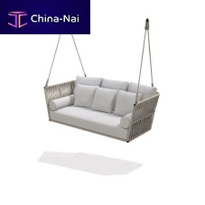 Rope swing seat SIENNA CANASTAaluminumhangingwith removable cushion