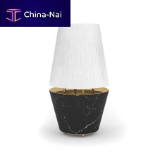 Table lamp Yangpolished brassmarblecontemporary