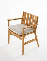 Contemporary garden chair LEVANTE 001outdoorteakwooden base