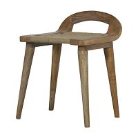 Scandinavian design stool IN1458solid woodropesolid wood base