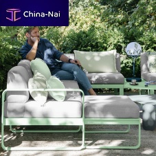 Contemporary footrest BELLEVIEacrylic fabricSunbrella®water-repellent fabric