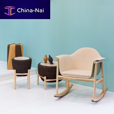 Contemporary armchair GAGOleatherwalnutash