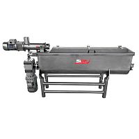 Continuous pasta dough mixer