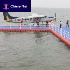 Floating dock seaplane drive-onfor marinas