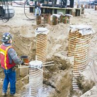 Driven-pipe pile HEL-COR® steelfoundationpipe