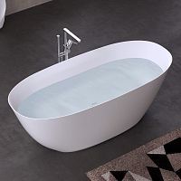 Oval bathtub SKILLcornerfree-standingfor homes