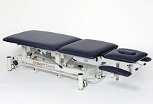 Electric massage table EL032 ROBINon casterswith armrestswith adjustable height backrest