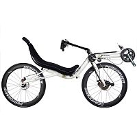 Crank-propelled recumbent bicycle Surmonteradultwhite