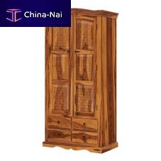 Traditional wardrobe REBECCAsolid woodrosewoodwith swing doors