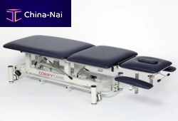 Electric massage table EL032 ROBINon casterswith armrestswith adjustable height backrest