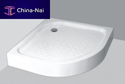 Corner shower tray NOJUStileablestonenon-slip