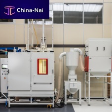 Automatic sandblasting machine injectorrotating tablefor surface treatment