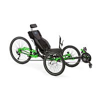 Crank-propelled recumbent trike ADVENTUREadultbluegreen