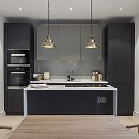 Contemporary kitchen G180woodenmarbleisland