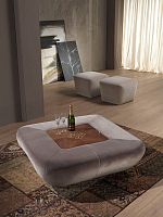 Contemporary pouf PO42 MORFEO fabricwoodensquare