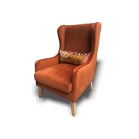 Traditional armchair Bergerfabricbeechwith removable cushion