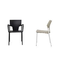 Contemporary chair MINTindoorpolypropylenemetal base