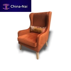 Traditional armchair Bergerfabricbeechwith removable cushion