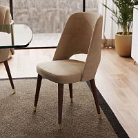 Contemporary chair Enzo Premium XLUXindoorfabricwalnut