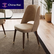 Contemporary chair Enzo Premium XLUXindoorfabricwalnut