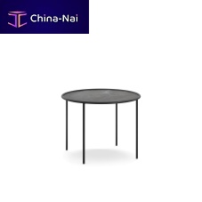 Contemporary coffee table Ring 60painted steelpainted steel baseround
